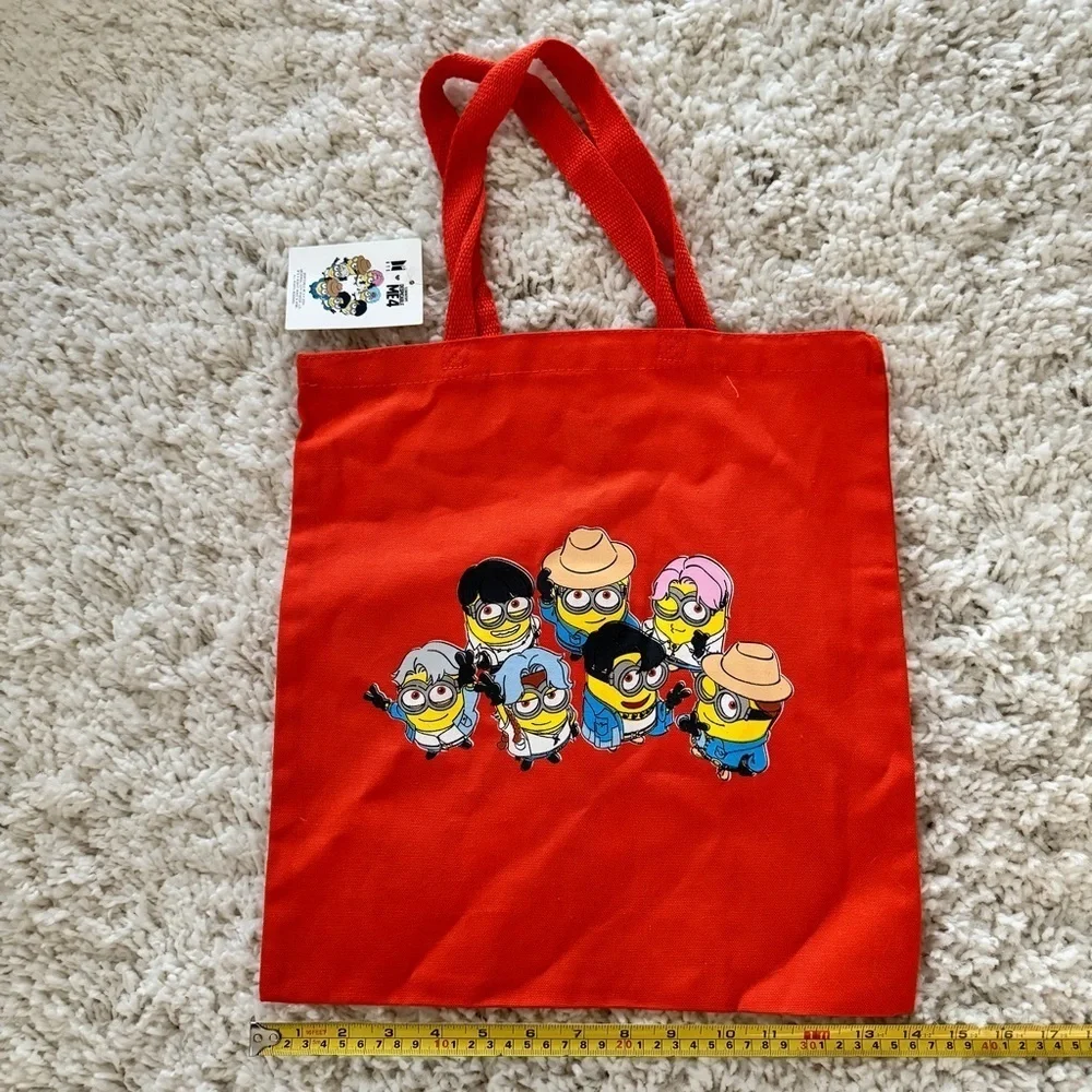 NEW BTS X Despicable Me 4 Canvas Tote Bag